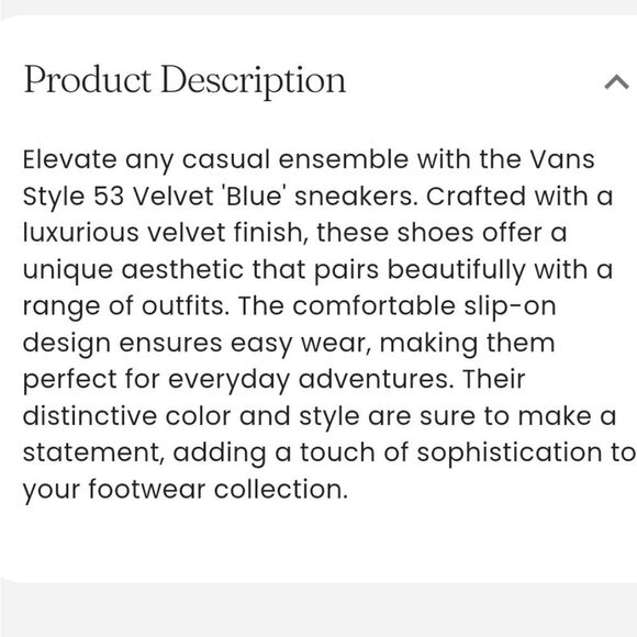 Vans Style 53 Velvet Blue Paisley Loafers - Picture 4 of 8